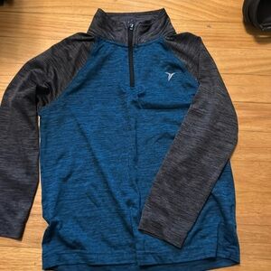 Boys active lightweight quarter zip shirt